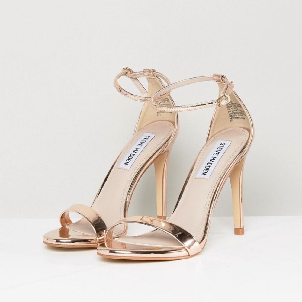 Steve Madden rose gold sandals